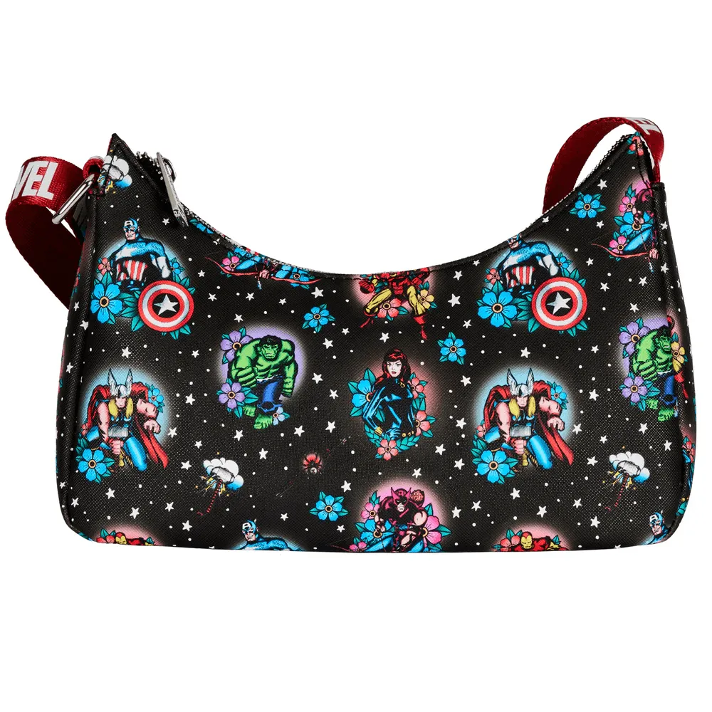 Marvel Comics - Avengers Floral Tattoo Shoulder Bag - Image 6