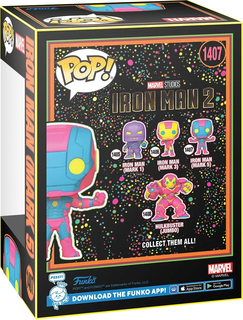 Marvel Comics - Iron Man MkV (Infinity Saga) US Exclusive Black Light Pop! Vinyl [RS] - Image 4