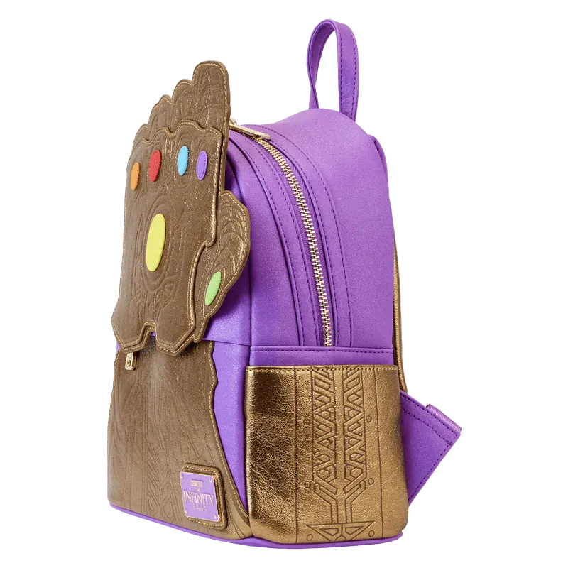 Marvel Comics - Thanos Gauntlet Metallic Mini Backpack - Image 2