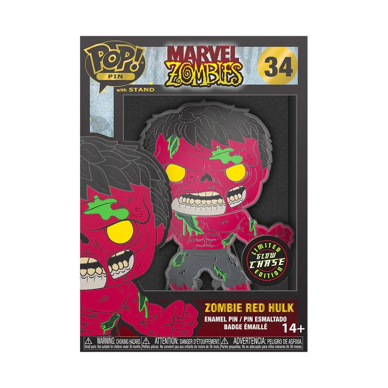 Marvel Comics - Zombie Hulk (with chase) 4" Pop! Pin - Image 4