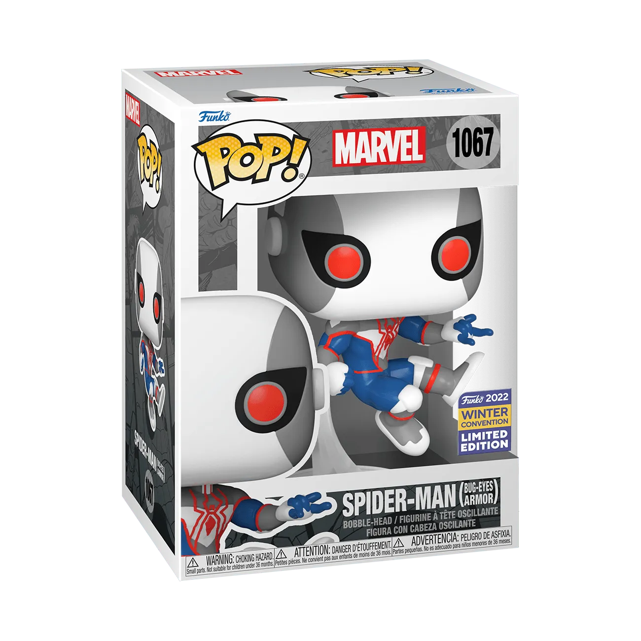 Spider-Man - Spider-Man in Bug-Eyes Armor Pop! Vinyl (2022 Winter Convention Exclusive) [RS] - Image 3