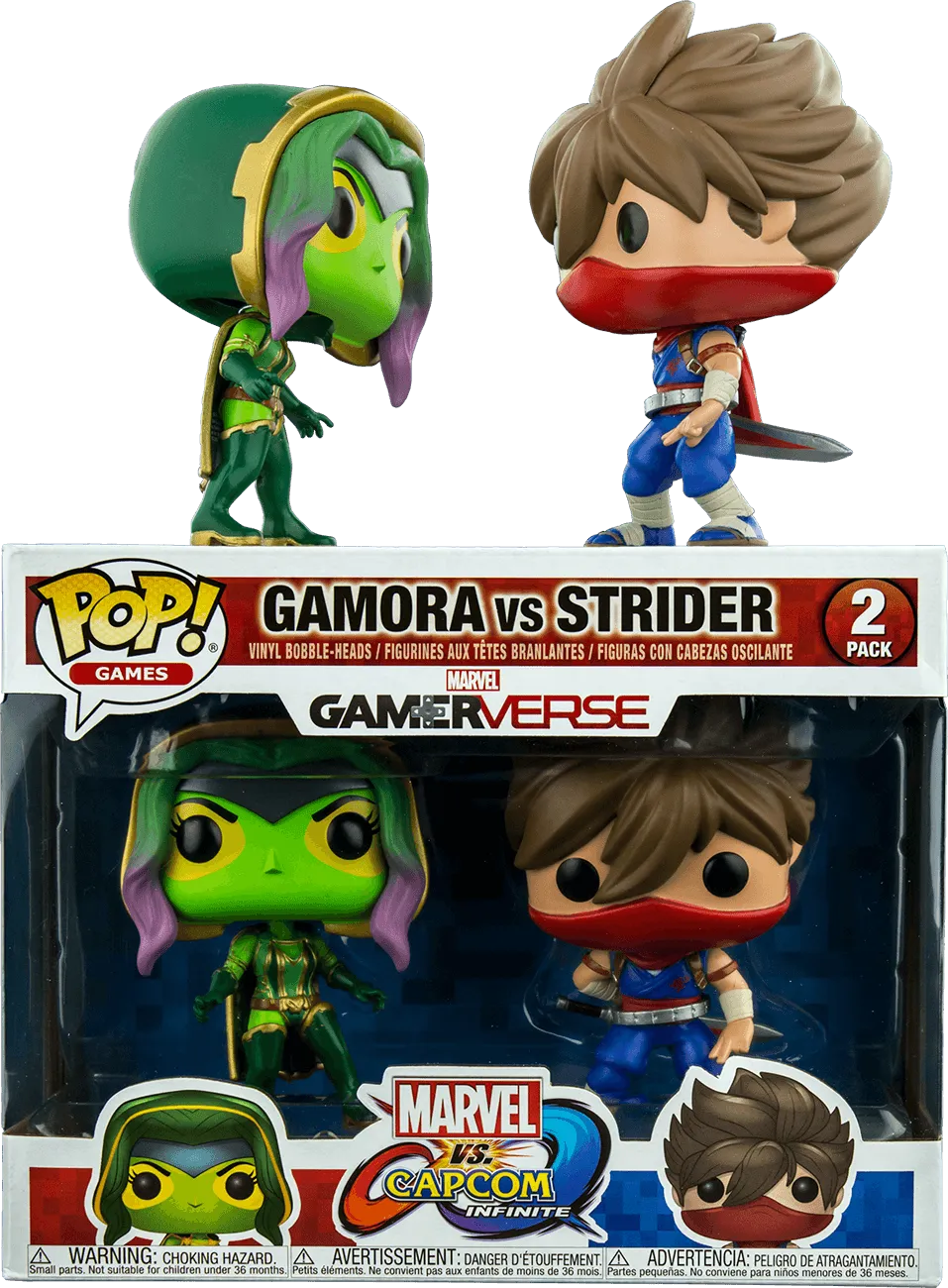 Marvel vs Capcom: Infinite - Gamora vs Strider Pop! Vinyl 2-pack
