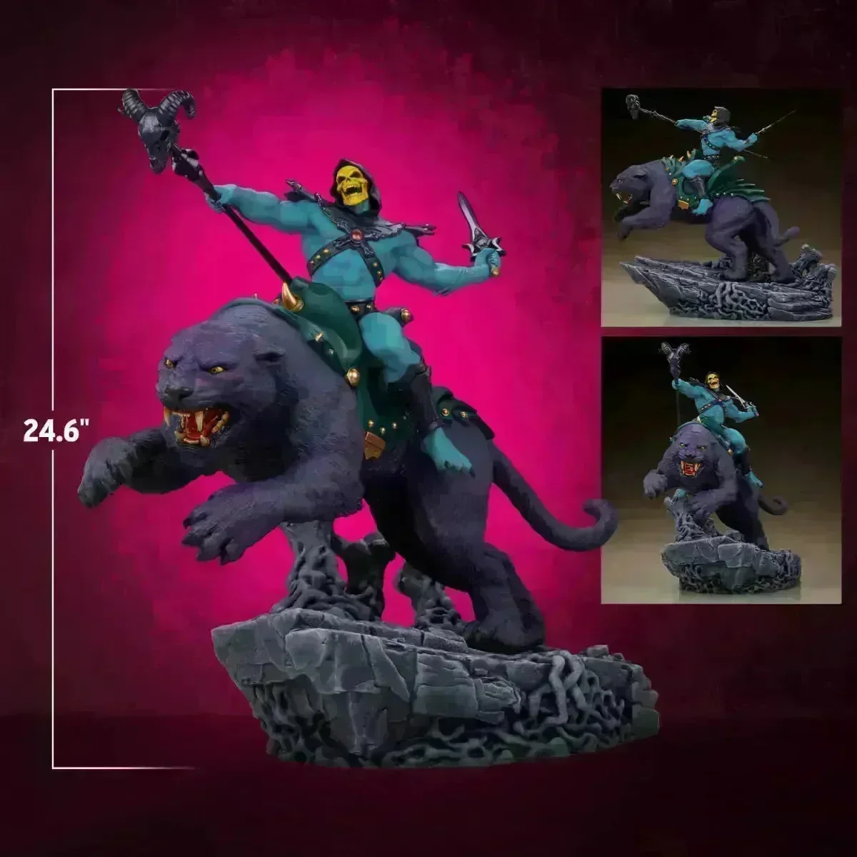 Masters of the Universe - Skeletor & Panthor Deluxe 1:6 Scale Maquette - Image 3