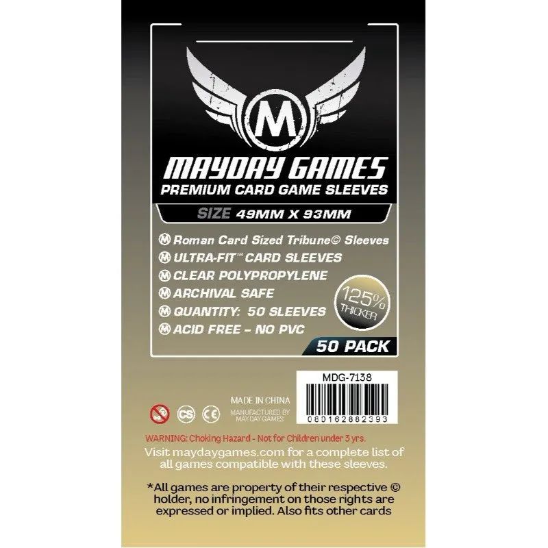 Mayday - Premium Roman Card Sized Tribune Sleeves (Pack of 50) - 49 X 93 MM - Image 2