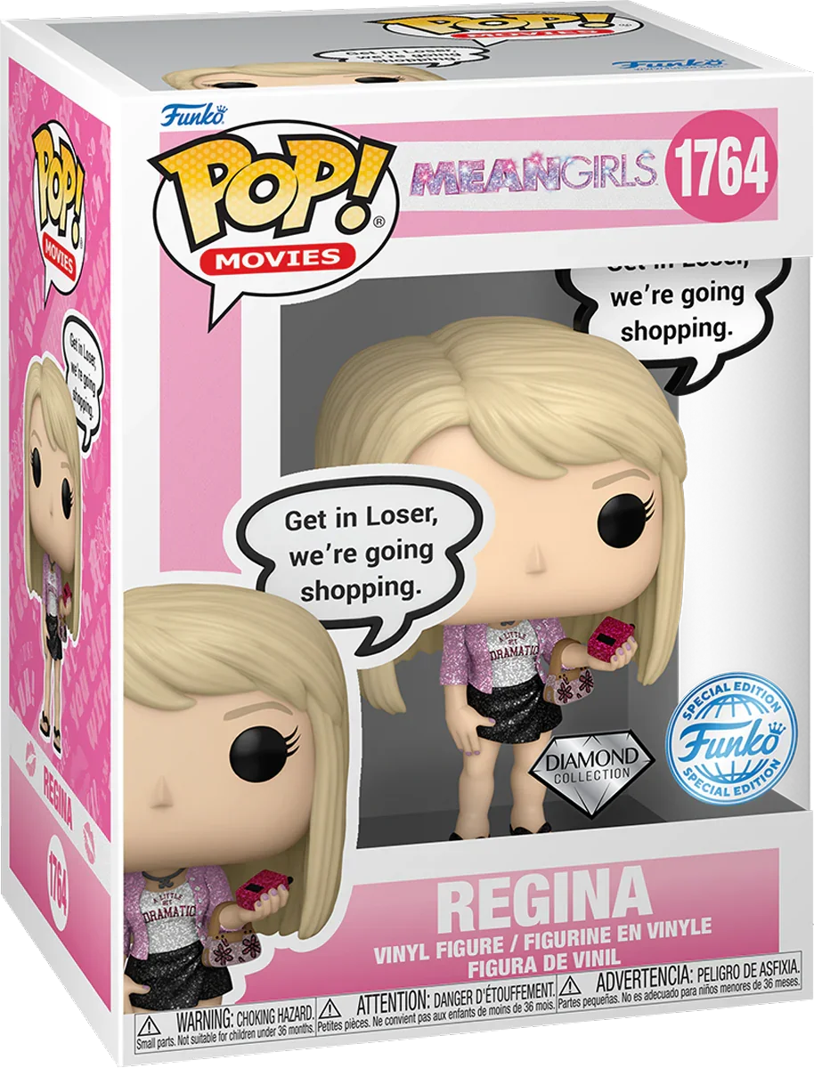 Mean Girls - Regina (Speech Bubble) US Exclusive Diamond Glitter Pop! Vinyl [RS] - Image 3