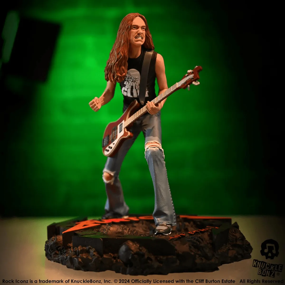 Metallica - Cliff Burton 2 Rock Iconz Statue - Image 5