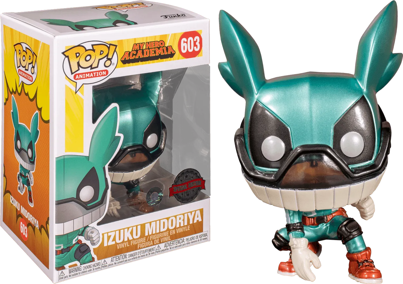My Hero Academia - Deku with Helmet Metallic US Exclusive Pop! Vinyl [RS]