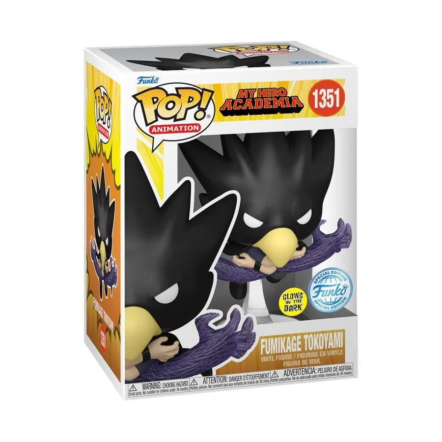 My Hero Academia - Fumikage Tokoyami (Fallen Angel) US Exclusive Glow Pop! Vinyl [RS] - Image 3