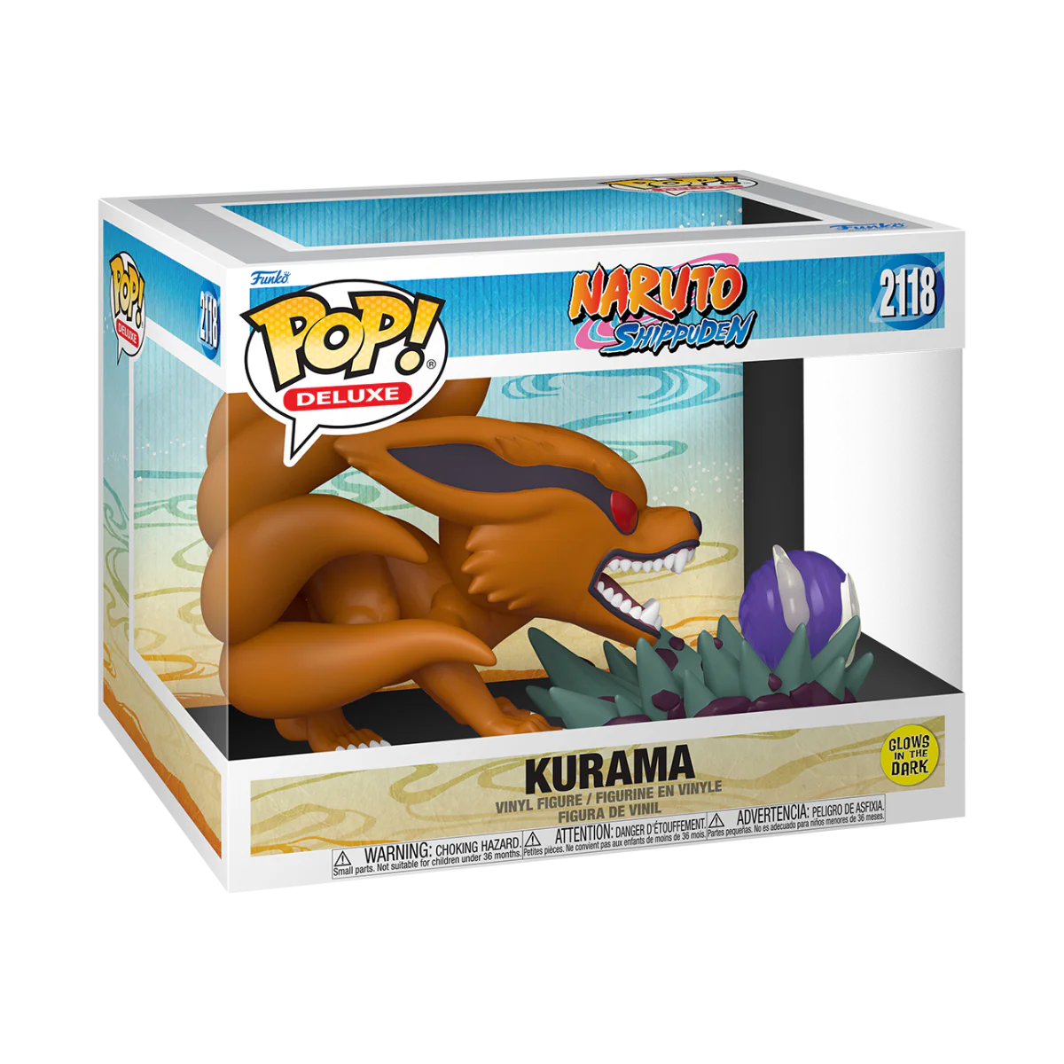 Naruto: Shippuden - Kurama Glow-in-the-Dark Deluxe Pop! Vinyl - Image 4