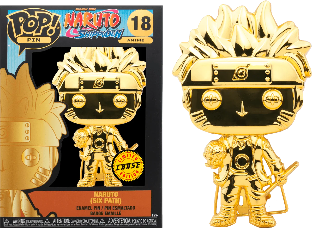 Naruto: Shippuden - Naruto Six Path (wtih chase) 4" Pop! Enamel Pin - Image 2
