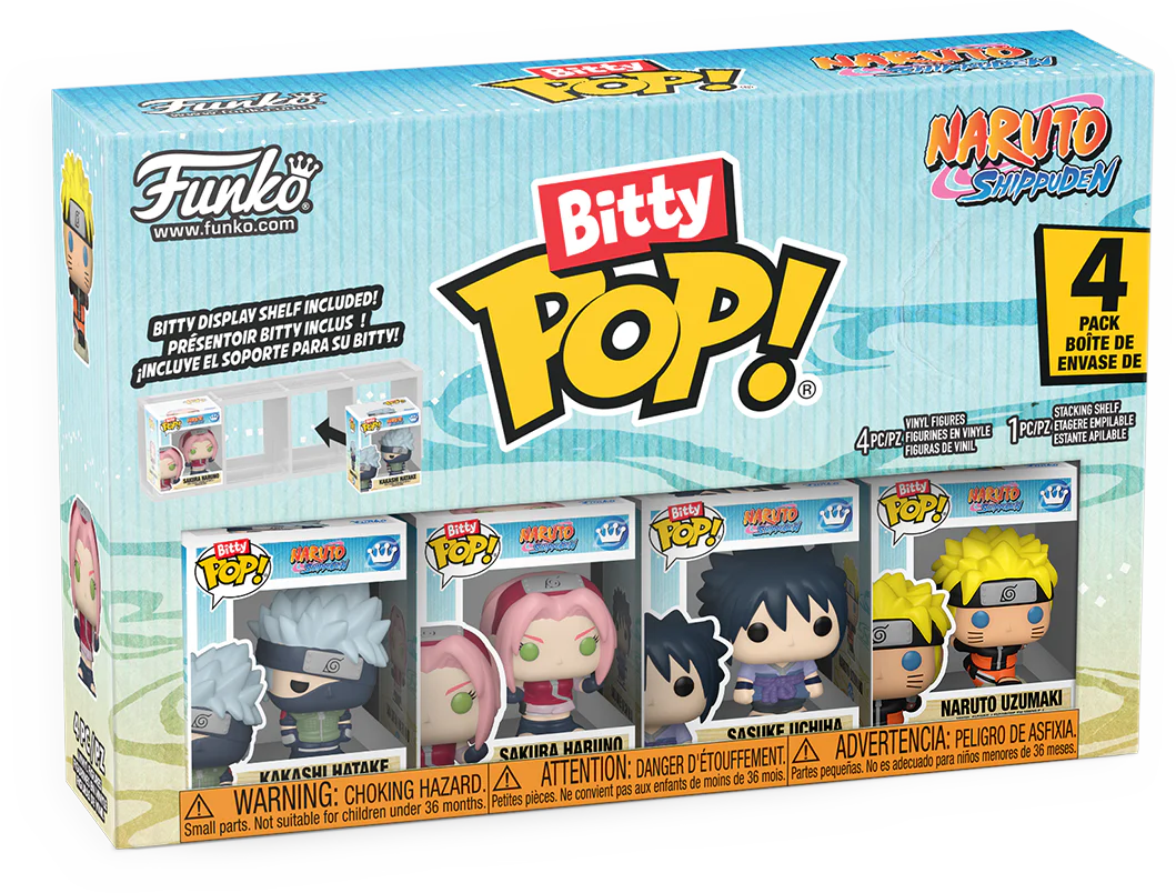 Naruto Team 7 Bitty Pop! 4-Pack - Image 3