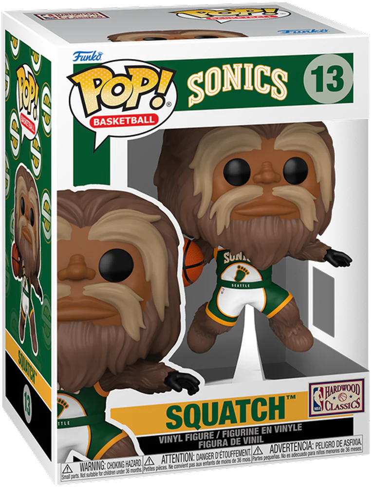 NBA: Mascots - Seattle Sasquatch Pop! Vinyl - Image 3