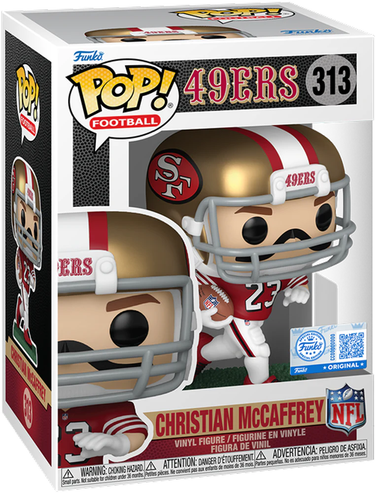NFL: 49ers - Christian McCaffrey (Throwback) Pop! Vinyl - Image 3