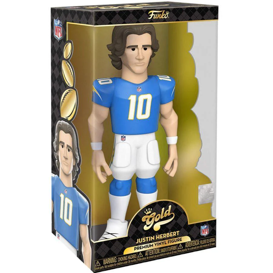NFL: Chargers - Justin Herbert (with chase) 12" Vinyl Gold - Image 4