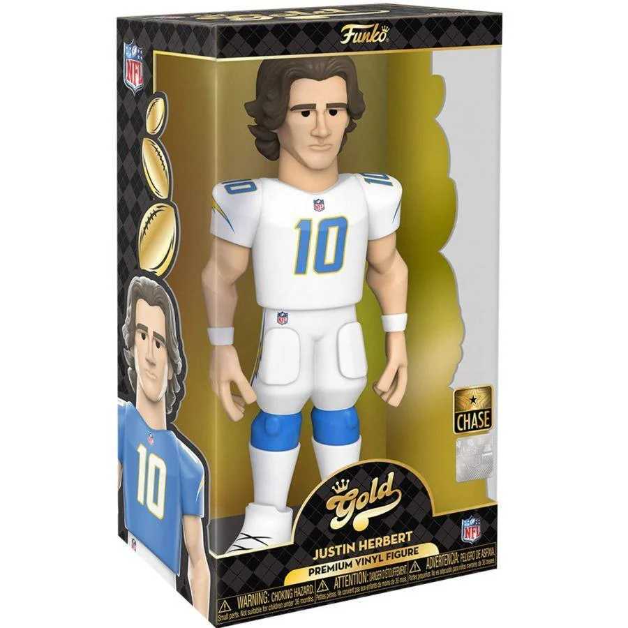 NFL: Chargers - Justin Herbert (with chase) 12" Vinyl Gold - Image 6