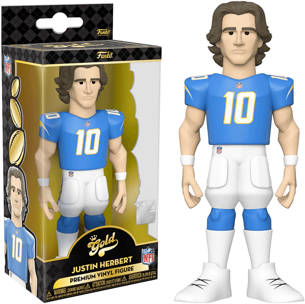 NFL: Chargers - Justin Herbert (with chase) 5" Vinyl Gold