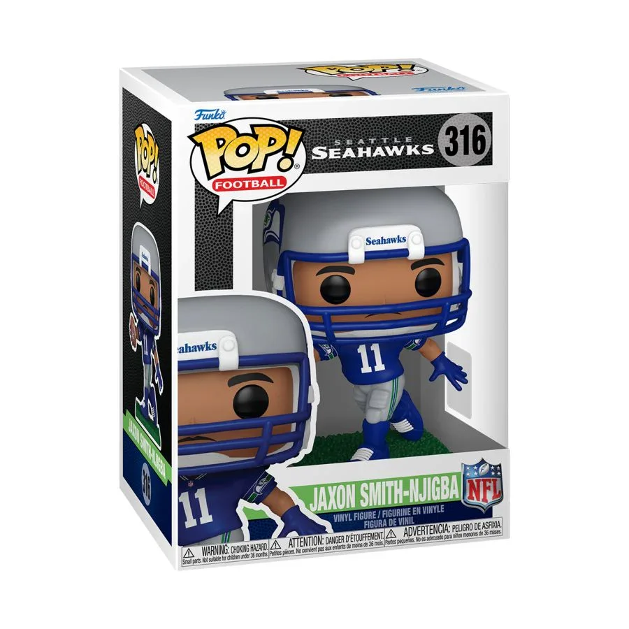 NFL: Seahawks - Jaxon Smith-Njigba Pop! Vinyl - Image 2