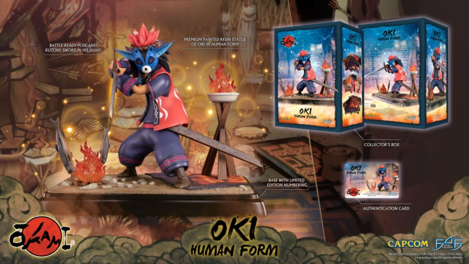 Okami - Oki (Human Form) Statue - Image 13