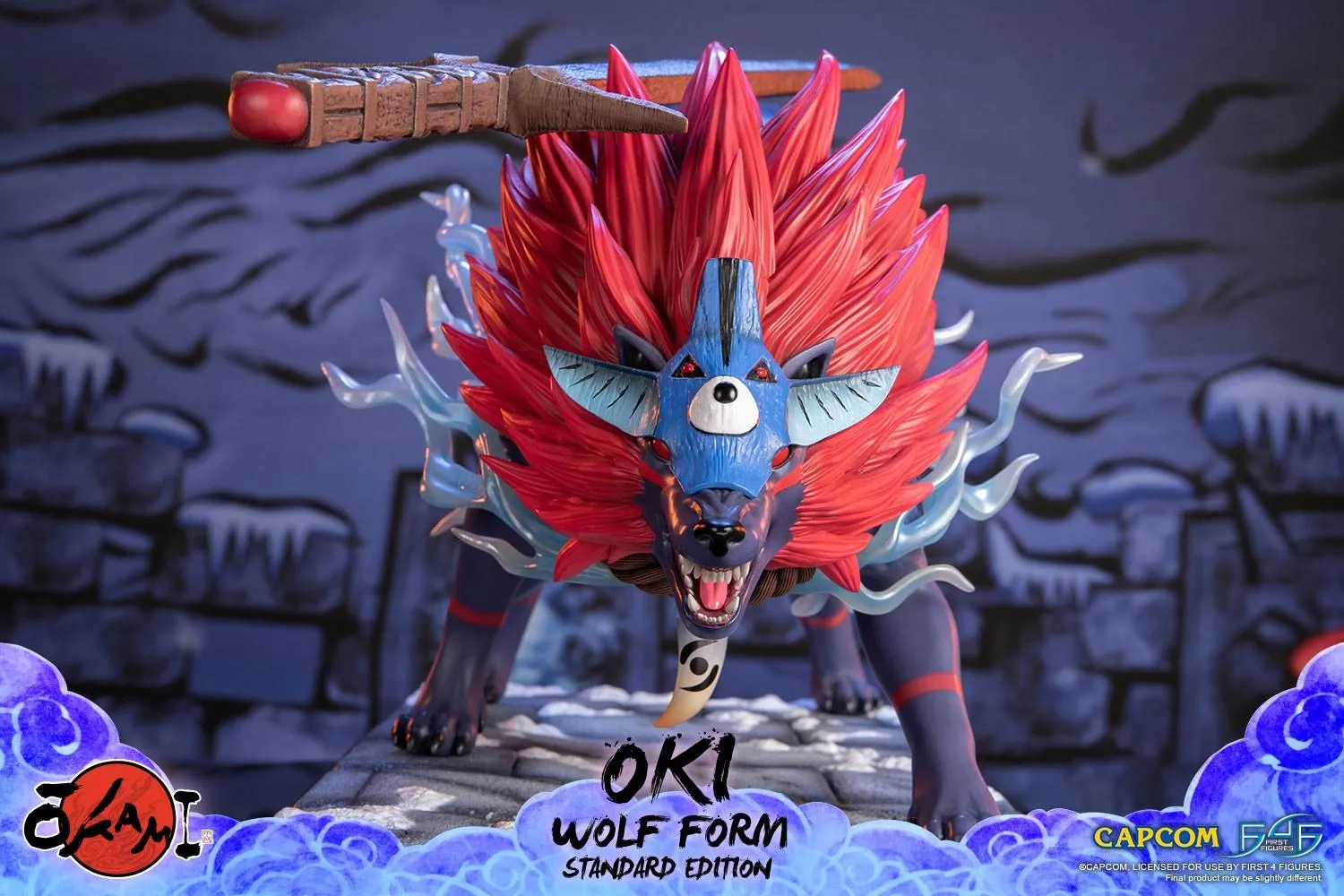 Okami - Oki (Wolf Form) Statue - Image 15