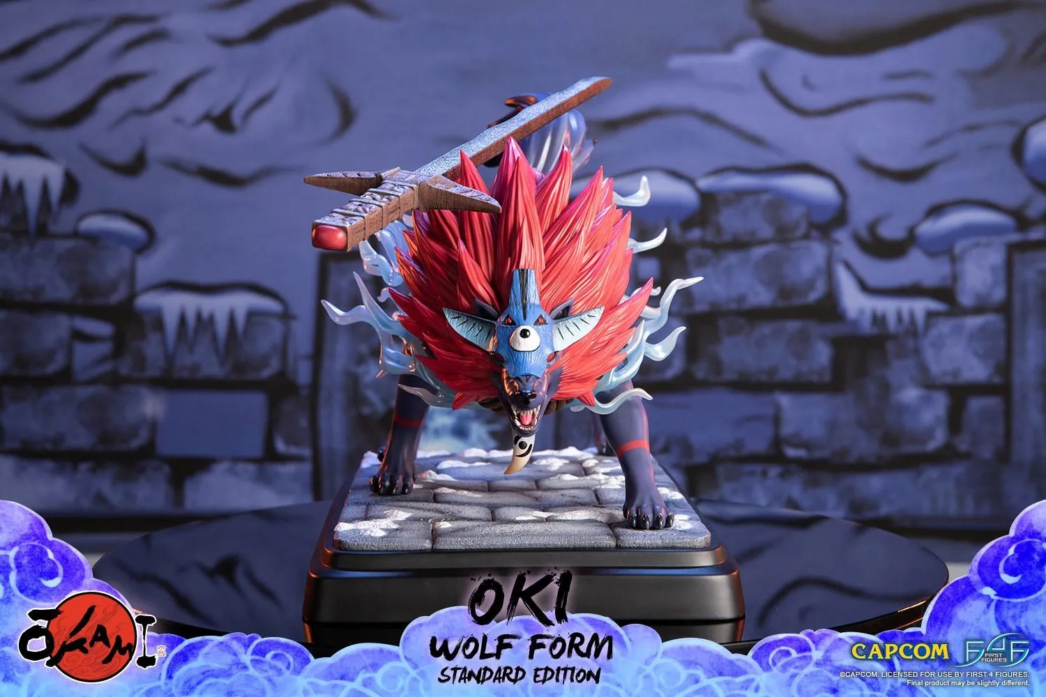 Okami - Oki (Wolf Form) Statue - Image 9