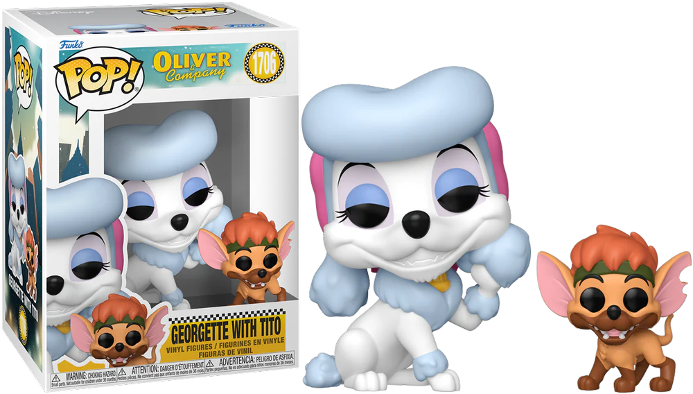 Oliver and Company (1988) - Georgette with Tito Pop! Vinyl