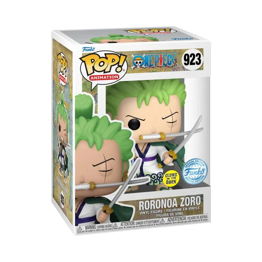 One Piece - Roronoa Zoro US Exclusive Glow Pop! Vinyl [RS] - Image 4