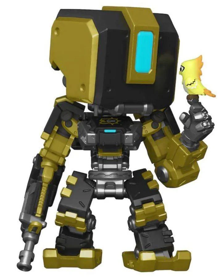 Overwatch - Bastion Metallic Gold Blizzard 30th Anniversary US Exclusive 6" Pop! Vinyl [RS] - Image 2
