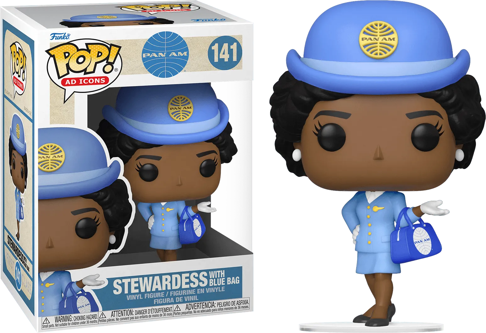 Pan Am - Stewardess with Blue Bag Pop! Vinyl