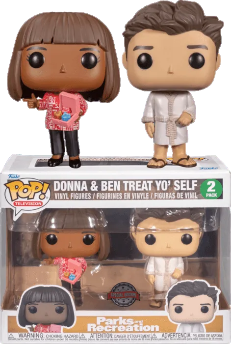 Parks & Recreation - Treat yo'self US Exclusive Pop! Vinyl 2-Pack [RS]