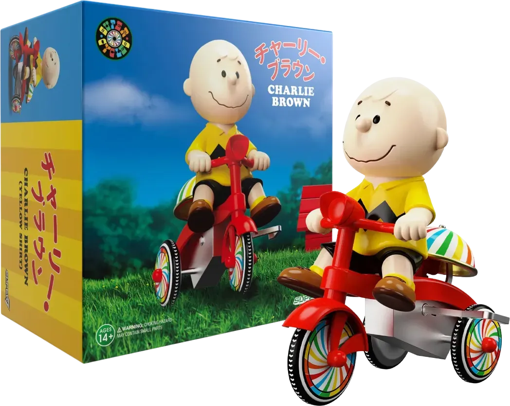 Peanuts - Charlie Brown (Yellow Shirt with Red Trike) Super Cycle
