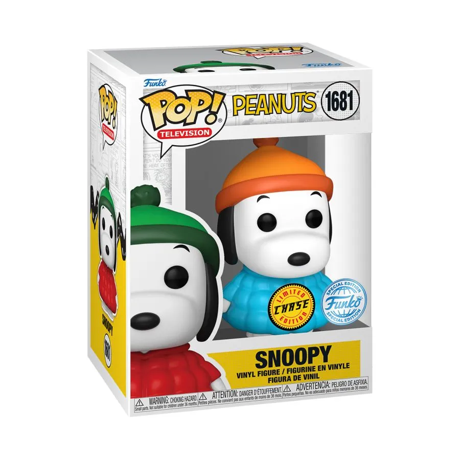 Peanuts - Snoopy in Coat (with chase) US Exclusive Pop! Vinyl [RS] - Image 5