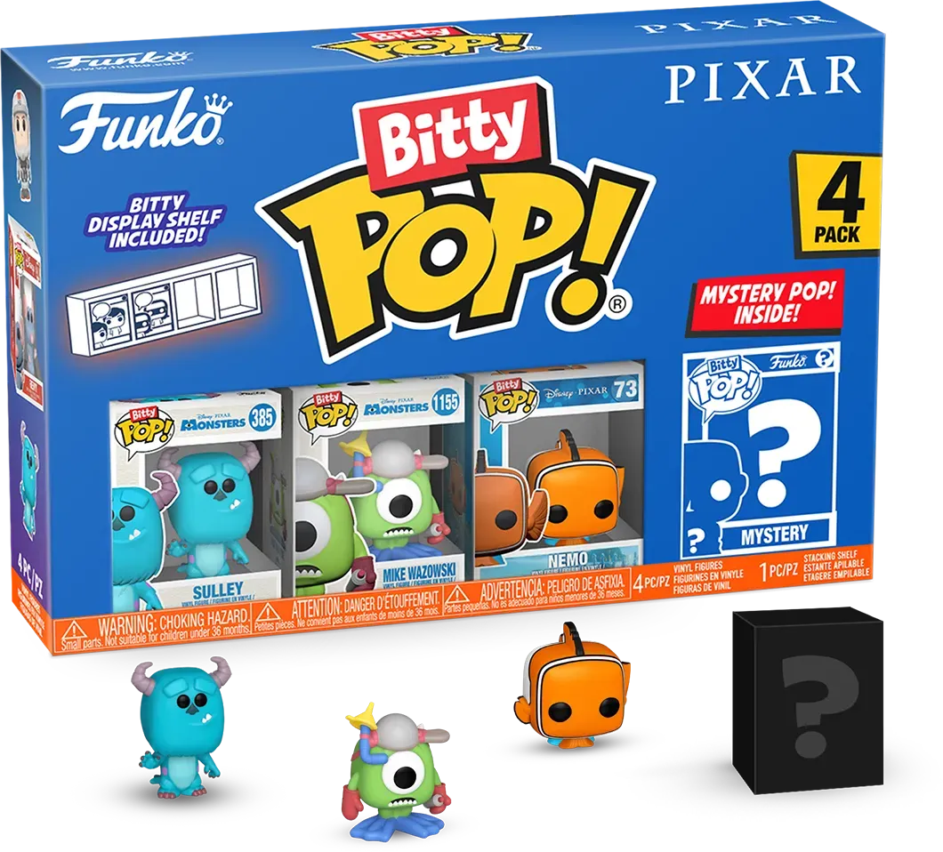 Pixar - Monsters Inc. Bitty Pop! 4-Pack