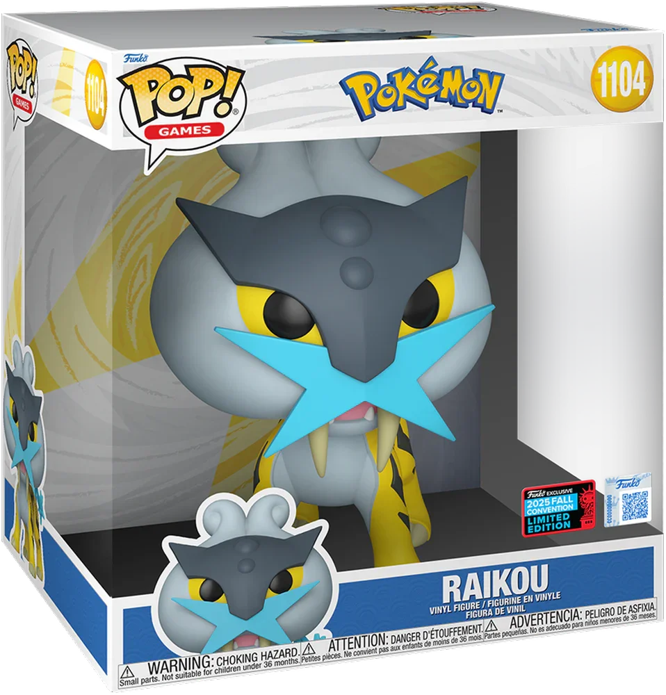 Pokemon - Raikou 10" Pop! Vinyl 2025 NYCC Exclusive [RS] - Image 3