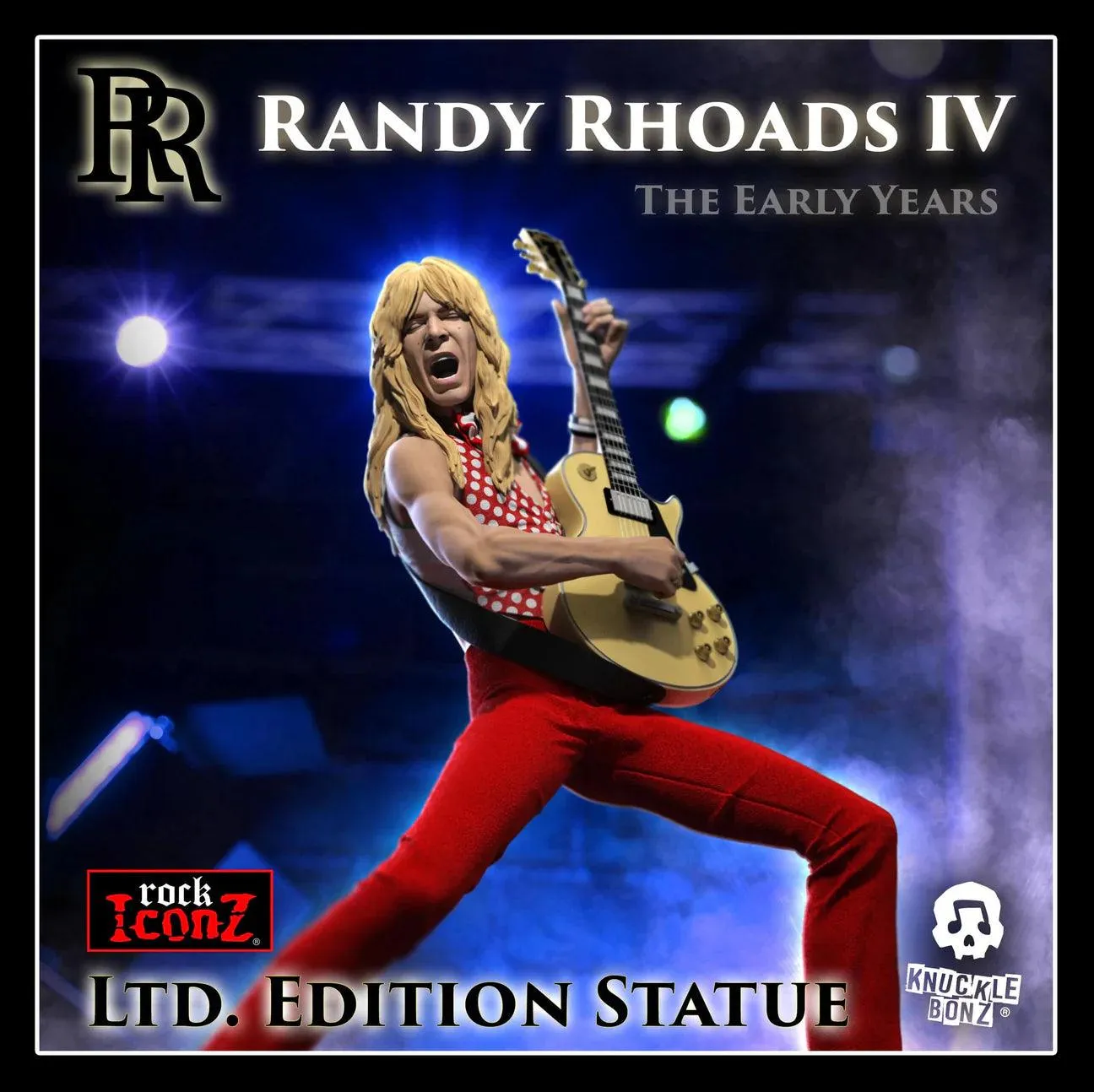 Randy Rhoads IV - The Early Years (Red Version) Rock Iconz Statue