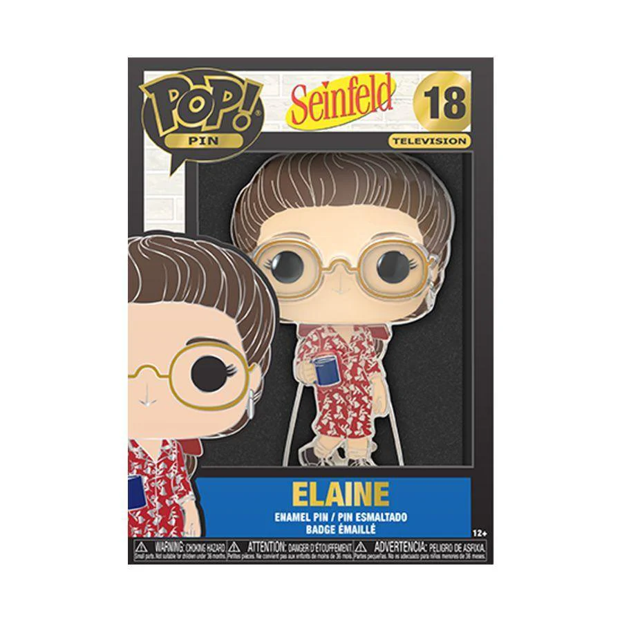 Seinfeld - Elaine 4" Pop! Enamel Pin - Image 3
