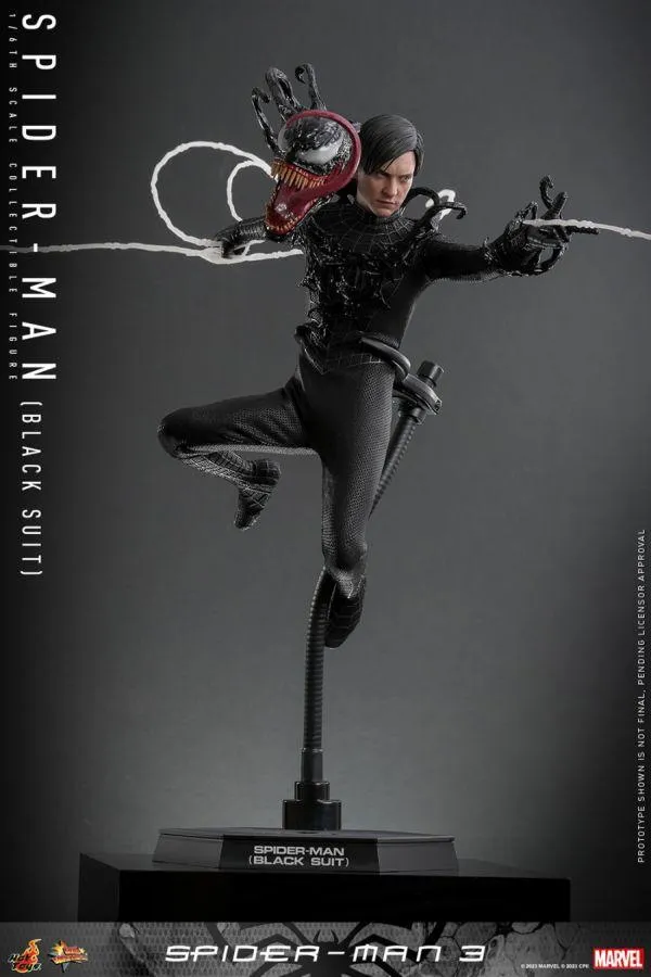 Spider-Man 3 - Spider-Man (Black Suit) 1:6 Scale Collectable Action Figure - Image 2