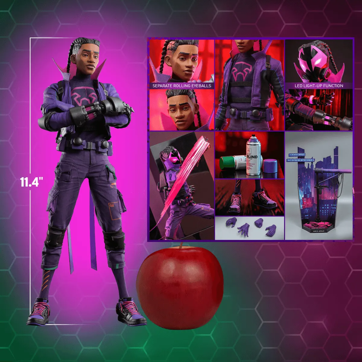 Spider-Man: Across the Spider-Verse - Miles G. Morales 1:6 Scale Collectable Figure - Image 3
