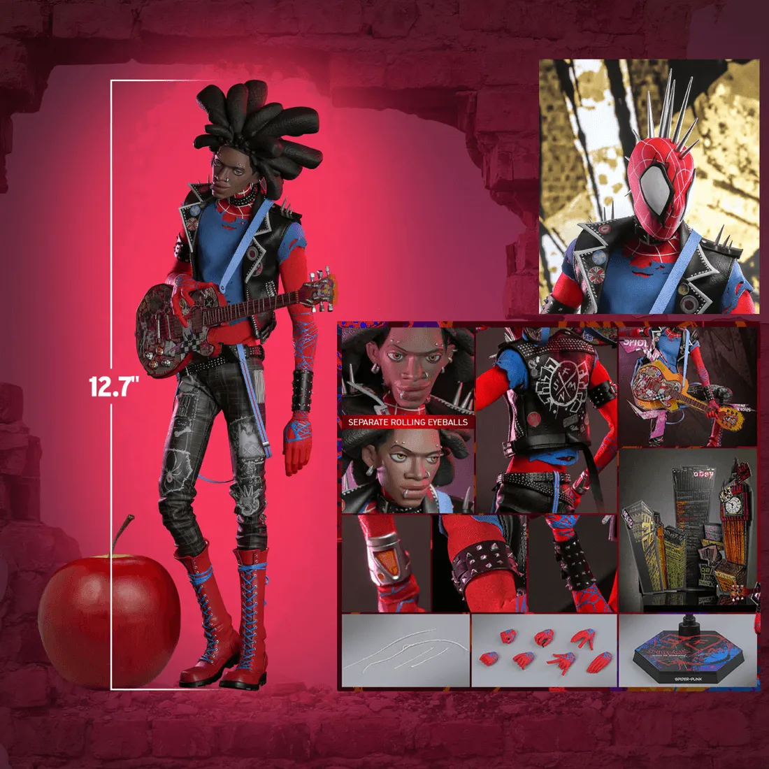 Spider-Man: Across the Spider-Verse - Spider-Punk 1:6 Scale Collectable Action Figure - Image 5