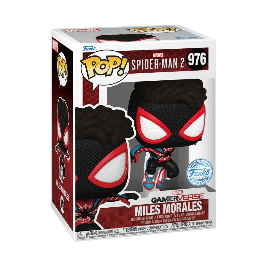Spiderman 2 (VG'23) - Miles Morales in Evolved Suit US Exclusive Pop! Vinyl [RS] - Image 3