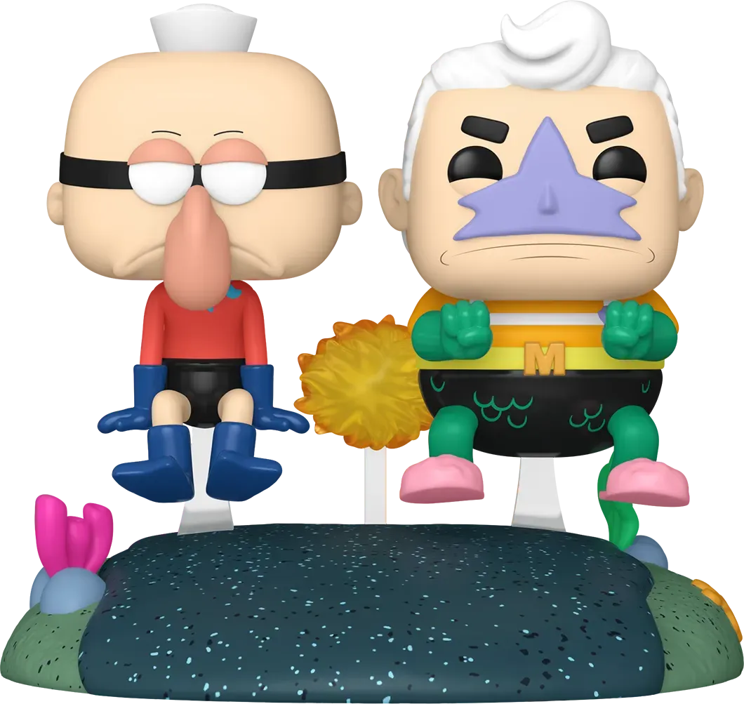 Spongebob Squarepants - Mermaidman & Barnacleboy with Invisible Boat US Exclusive Pop! Ride [RS] - Image 2