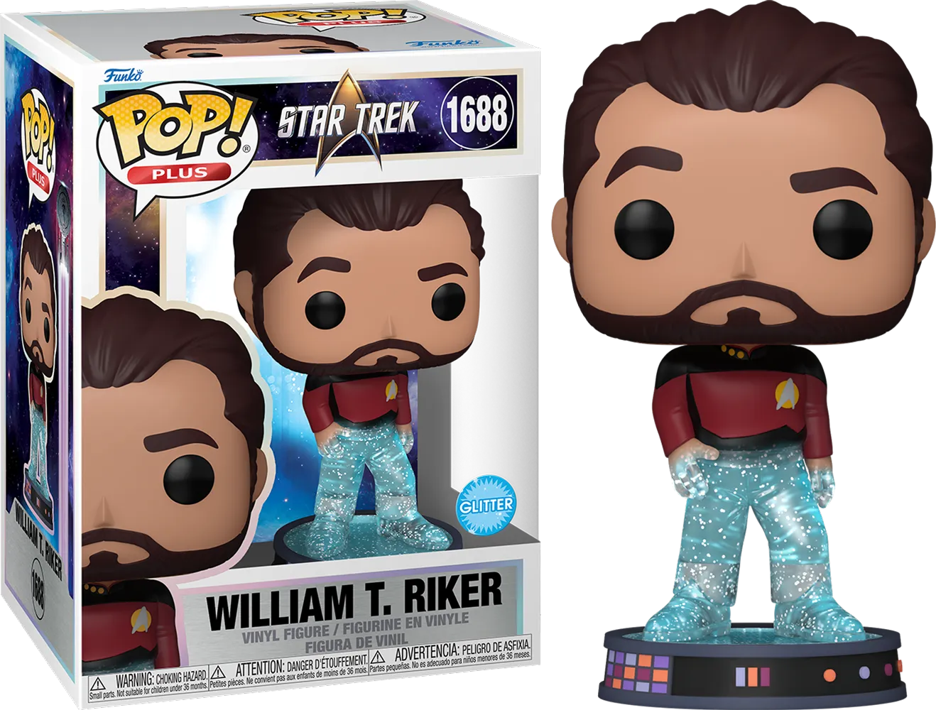 Star Trek - Transporting William T.Riker Pop! Plus