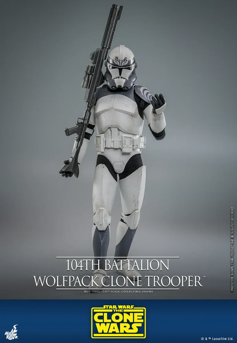 Star Wars - 104th Battalion Wolfpack Clone Trooper 1:6 Scale Collectable Action Figure - Image 8