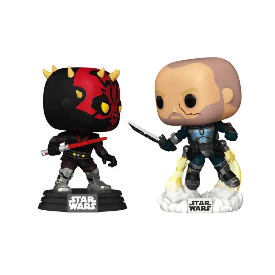 Star Wars: Clone Wars - Darth Maul Vs Pre Vizsla Pop! 2-Pack [RS] - Image 2