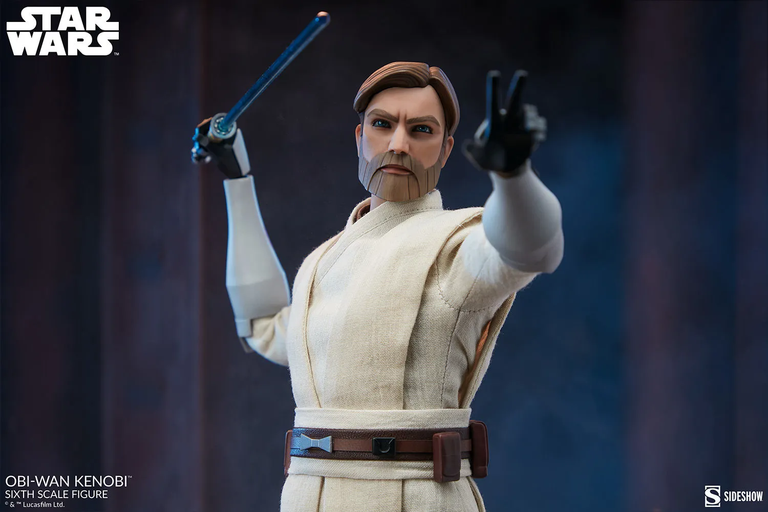 Star Wars: Clone Wars - Obi-Wan Kenobi 1:6 Scale 12" Action Figure - Image 3