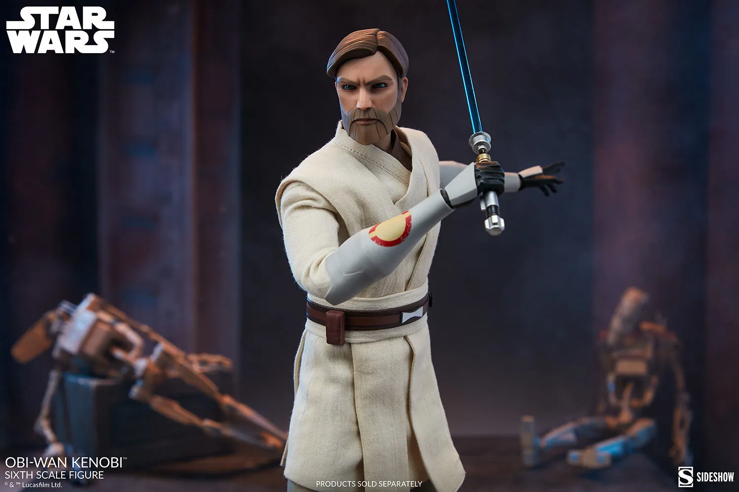 Star Wars: Clone Wars - Obi-Wan Kenobi 1:6 Scale 12" Action Figure - Image 5