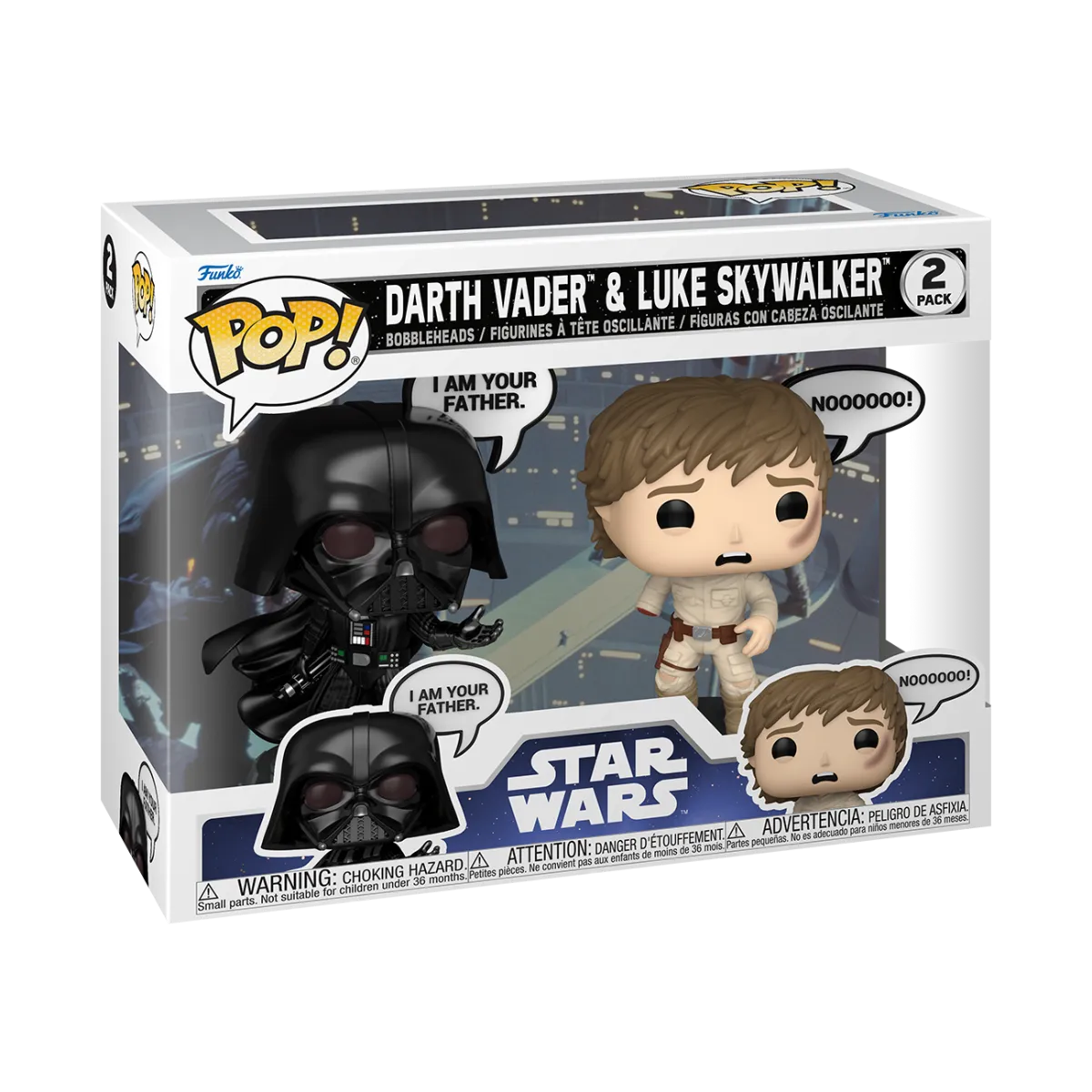 Star Wars - Darth Vader & Luke Skywalker Pop! Sayings 2-Pack - Image 3