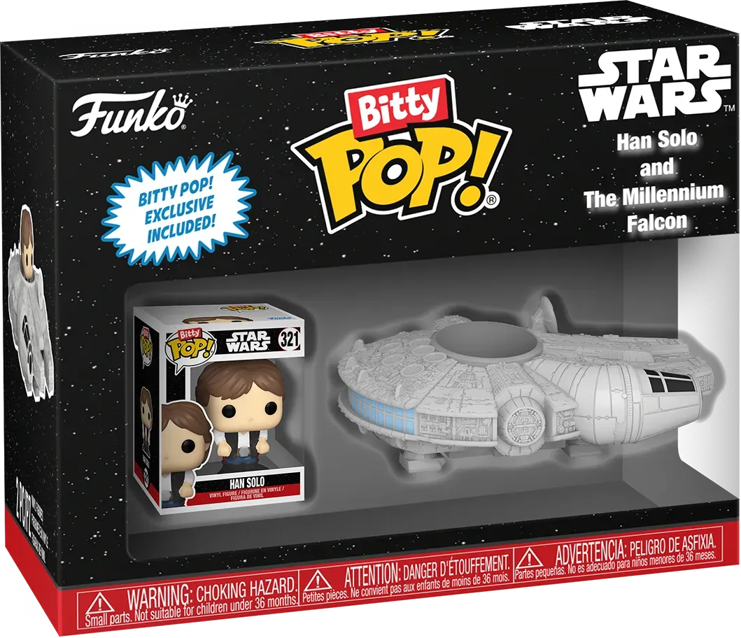 Star Wars - Han Solo with Millenium Falcon Bitty Pop! Ride - Image 3
