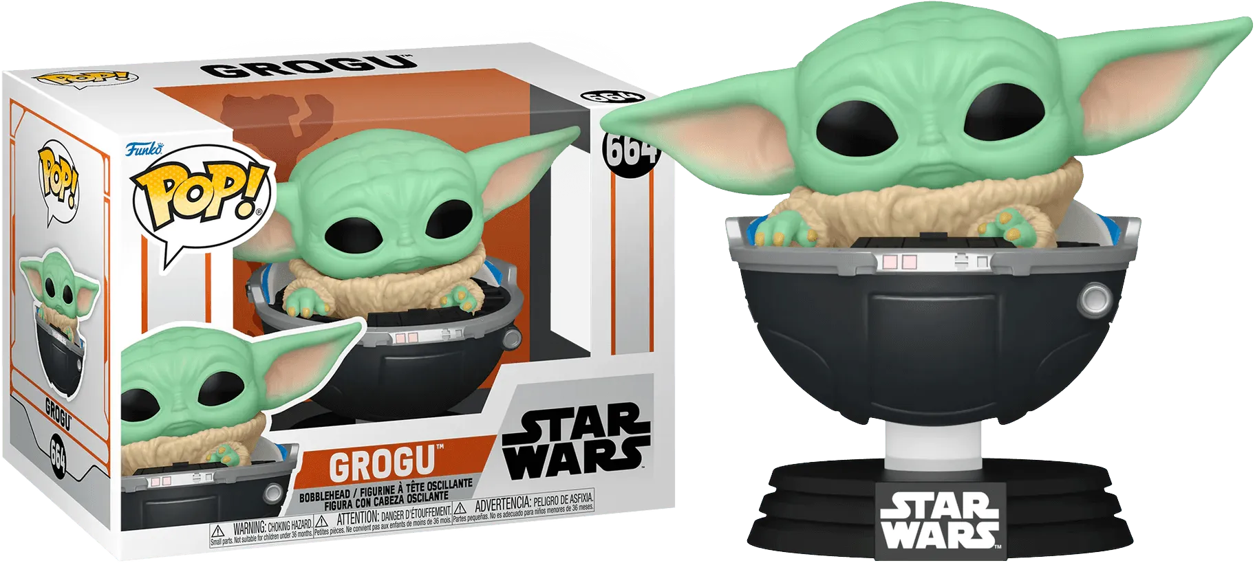 Star Wars: Mandalorian - Grogu in Hovering Pram Pop! Vinyl