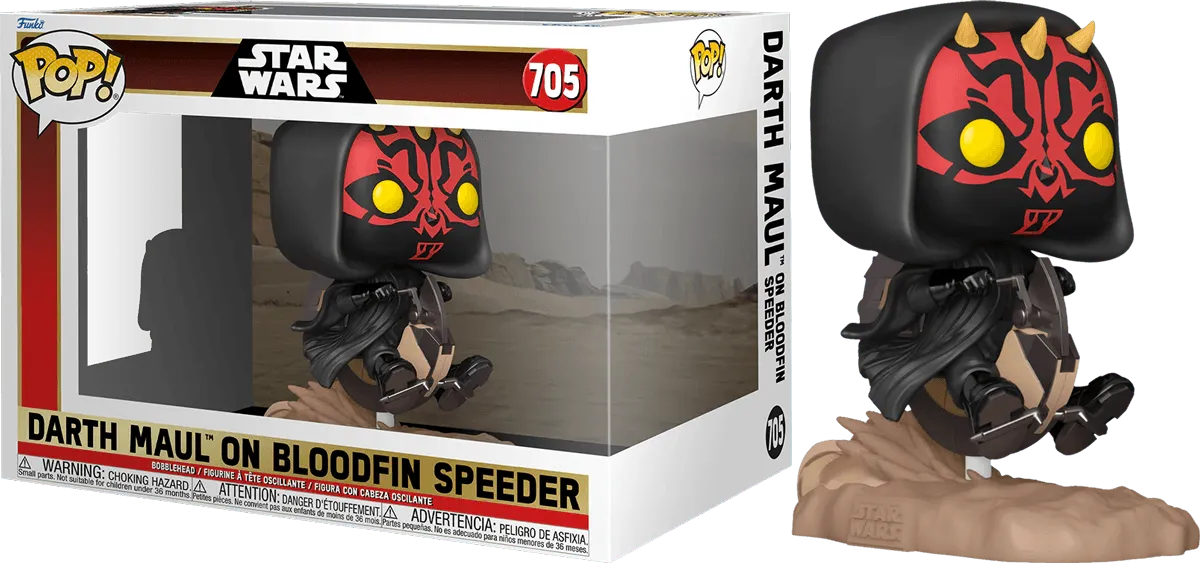 Star Wars: Phantom Menace 25th Anniversary - Darth Maul on Bloodfin Pop! Ride