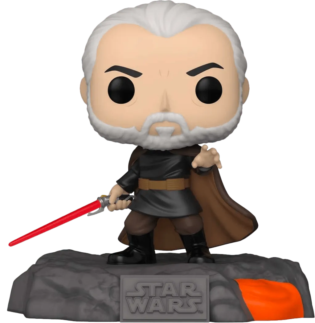 Star Wars - Red Sabre Series: Darth Tyranus Glow US Exclusive Pop! Deluxe [RS] - Image 2